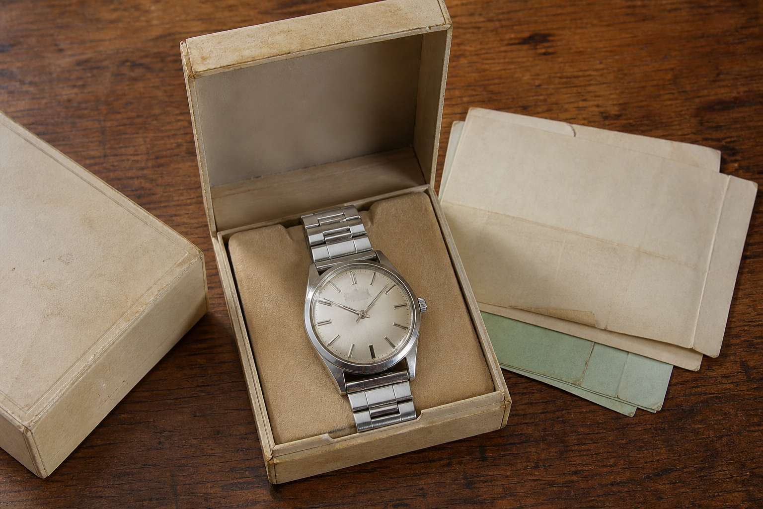 Rolex Oyster Perpetual, 1968, box and papers