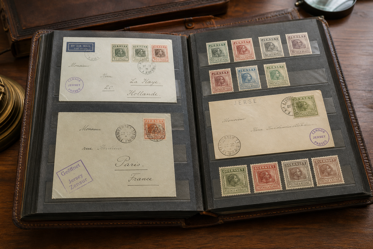Channel Islands occupation postal history album